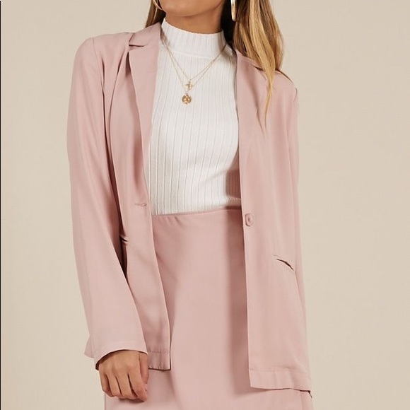 Showpo. Jackets & Blazers - NWT Showpo How About Now Blazer in Blush